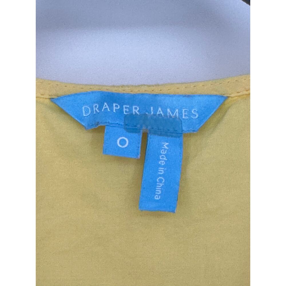 Draper James Yellow Eyelet Flutter Sleeve Wrap Dr… - image 3